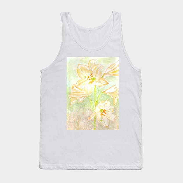 Lilies Tank Top by Ezhael